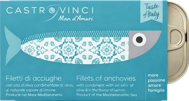 Ansjos Filet i Olivenolje Italiensk Gourmet