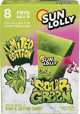 Sun Lolly 8-pk, Ice, sour green
