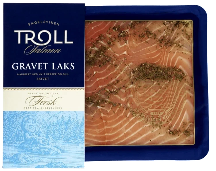 Gravet Laks i Skiver 250g Troll