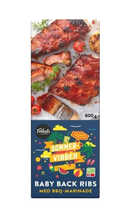 Spareribs Babyback Bbq 800g Folkets