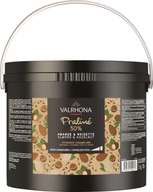 Mandel og Hasselnøtt Praline 50% 5kg Valrhona