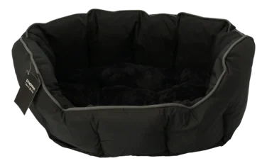Seng Buddy Oval Svart/grå 60x50x22cm m
