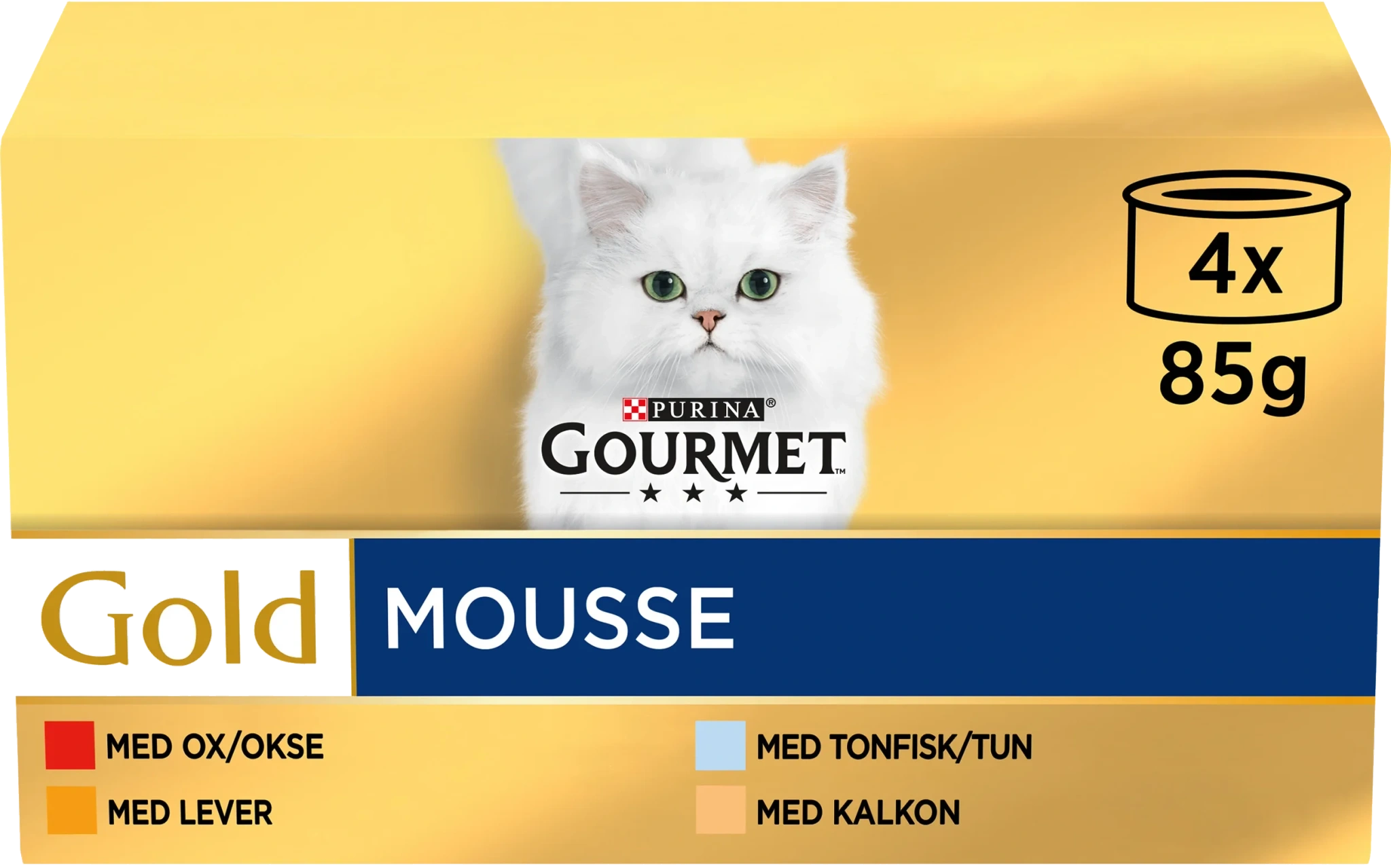 Kattmat Gold Mousse 4-pack