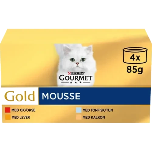 Mousse Mix Gourmet Gold Kattmat Våt 4-pack