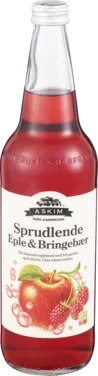Sprudlende Eple og Bringebær 0,7l Fl Askim Frukt – og Bærpresseri