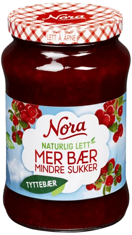 Nora Naturlig Lett Tyttebær 535g