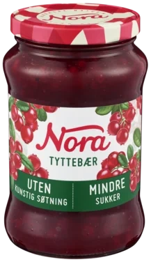 Stabburet Tyttebærsyltetøy Mindre Sukker 535g