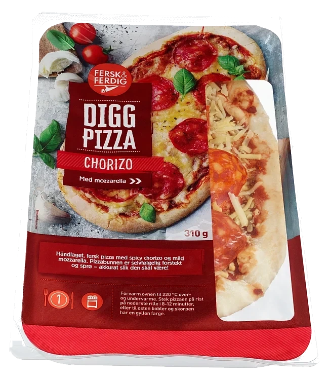 Pizza Chorizo 310g Fersk&Ferdig