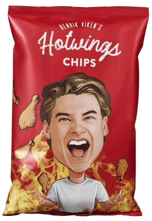 Viken chips 100 g Hot wings, Kokkeriet