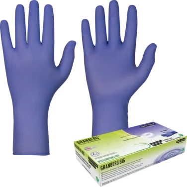 Engangshanske Soft Nitril Pudderfri Akselratorfri Indigo Farge 29.5 Cm Lengde Størrelse Xl