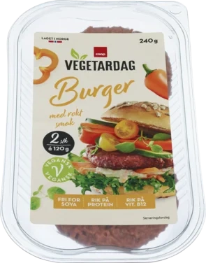 Vegetardag Fersk Burger 2 X 120g