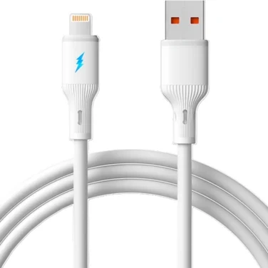 Ladekabel Silikon Usb A Til Iphone Plugg 3m