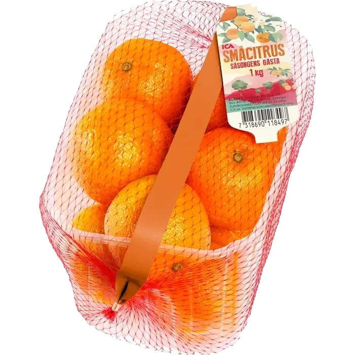 Småcitrus clementin i korg 1kg Klass 1 ICA