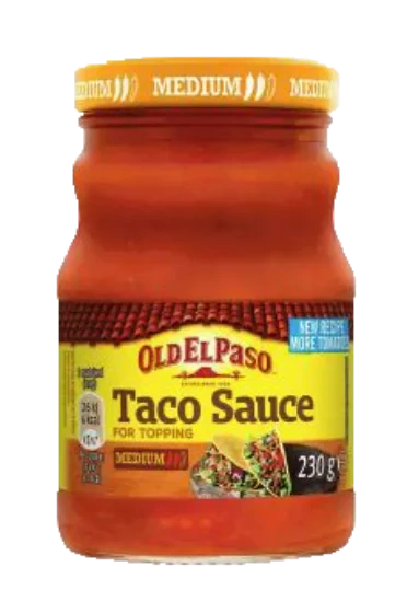 Taco Sauce Medium 230g, Old El Paso