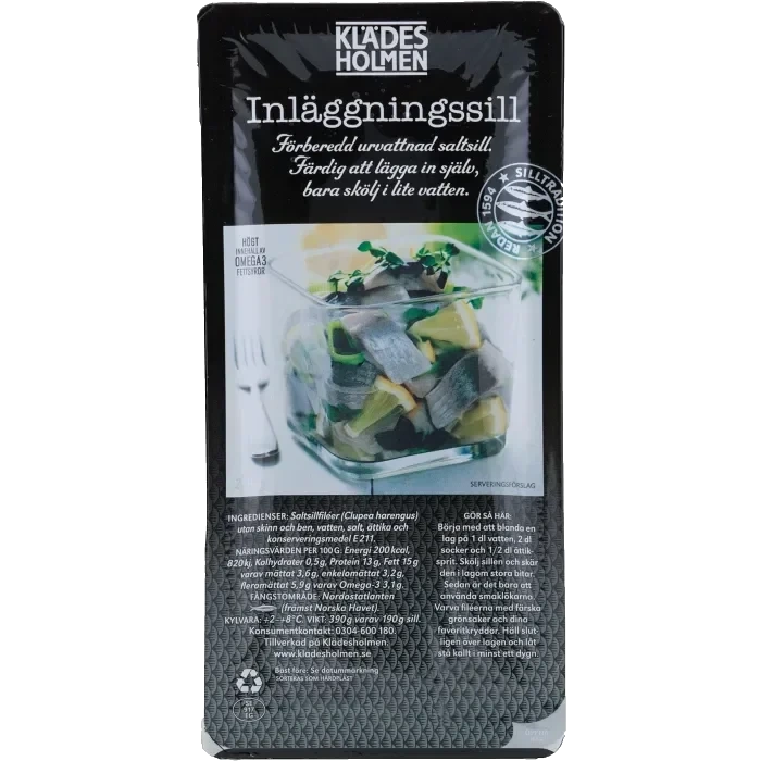 Inläggningssill 390g Klädesholmen