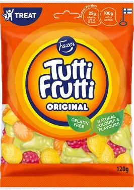 Fazer Tutti Frutti Original Godteri 120g