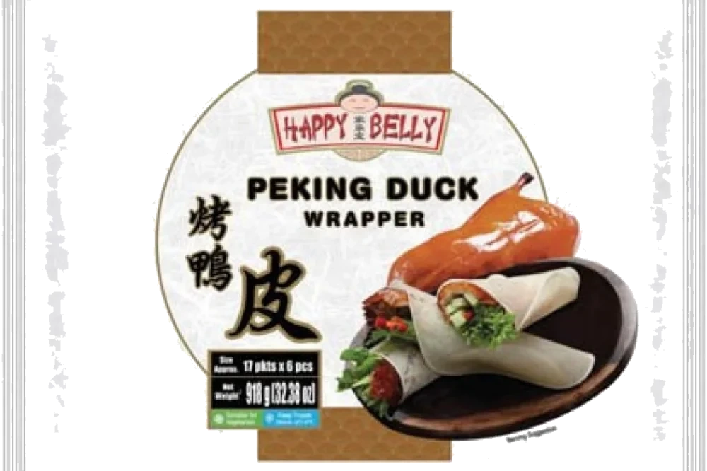 Happy belly peking duck wrapper
