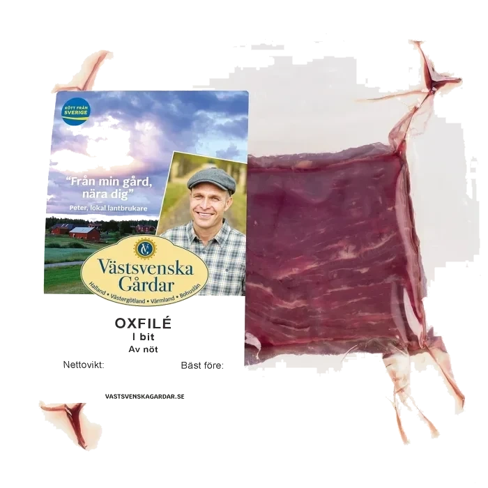 Oxfilé i bit ca 500g Västsvenska Gårdar