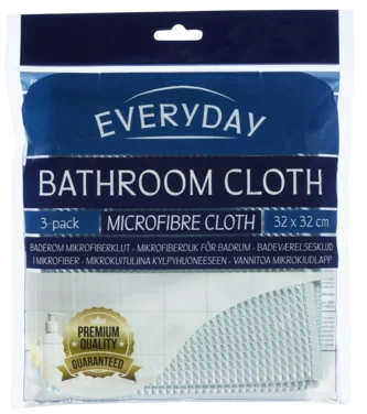 Everyday Mikrofiberklut Baderom 3stk