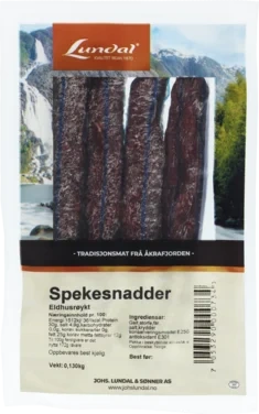 Spekesnadder 130g Eldhusrøykt Lundal