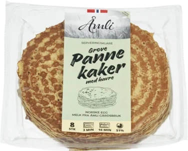 Grove Pannekaker m/Havre Ferdigstekte 8stk Åmli