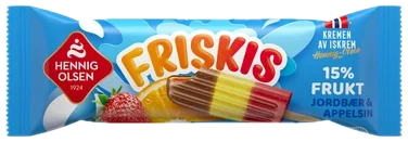 Friskis Jordbær&App.90ml Hennig-Olsen