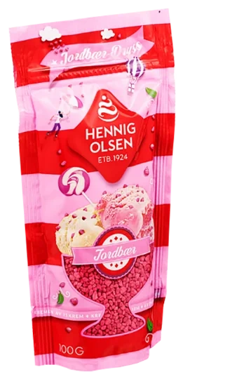Hennig Olsen Jordbærstrøssel 100g