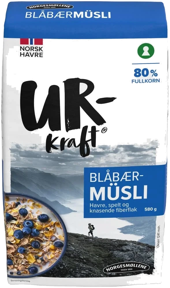Blåbærmüsli