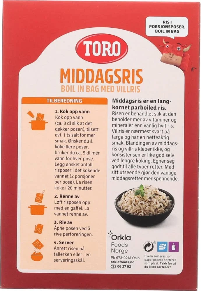 Middagsris med villris