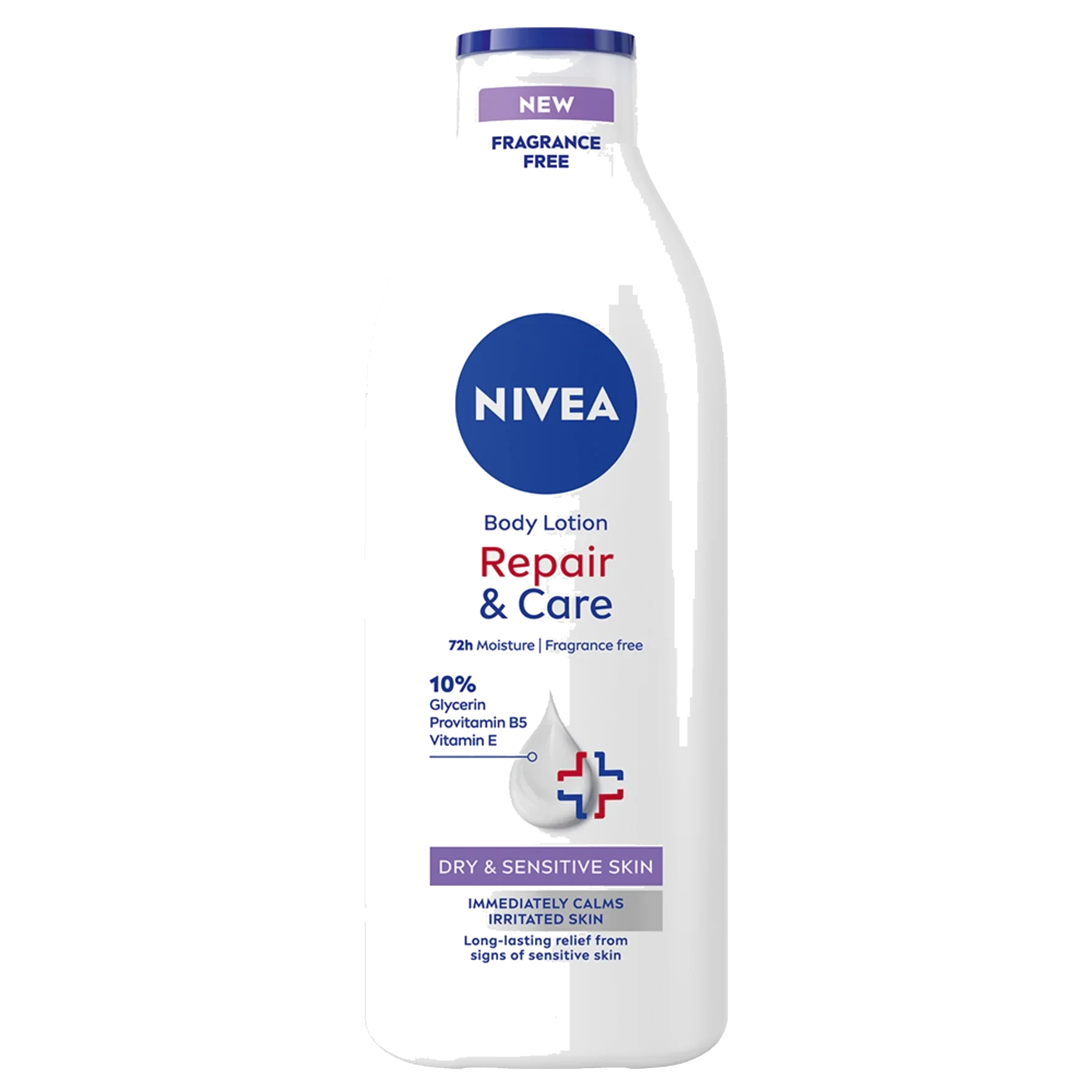 Nivea Body Lotion Repair & Care Fragrance Free 400 ml
