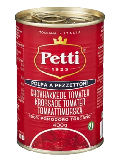 Petti Grovhakkede Tomater 400g