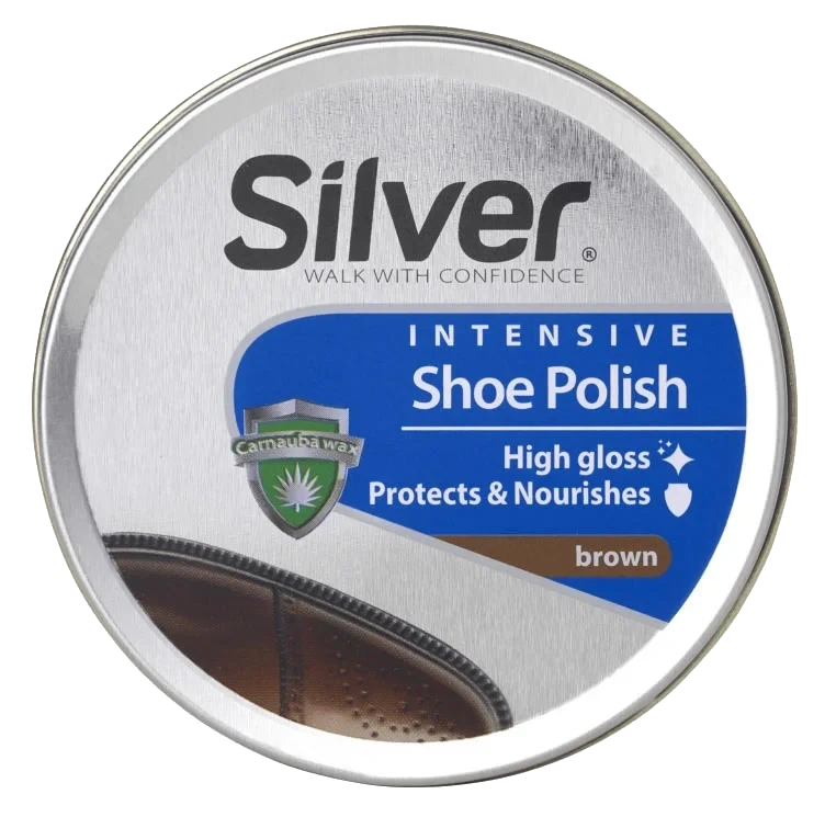 Skokrem Brun 50ml boks Silver