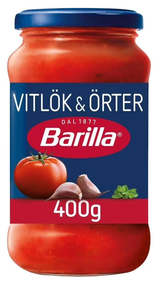 Pastasaus hvitløk og urter 400 g