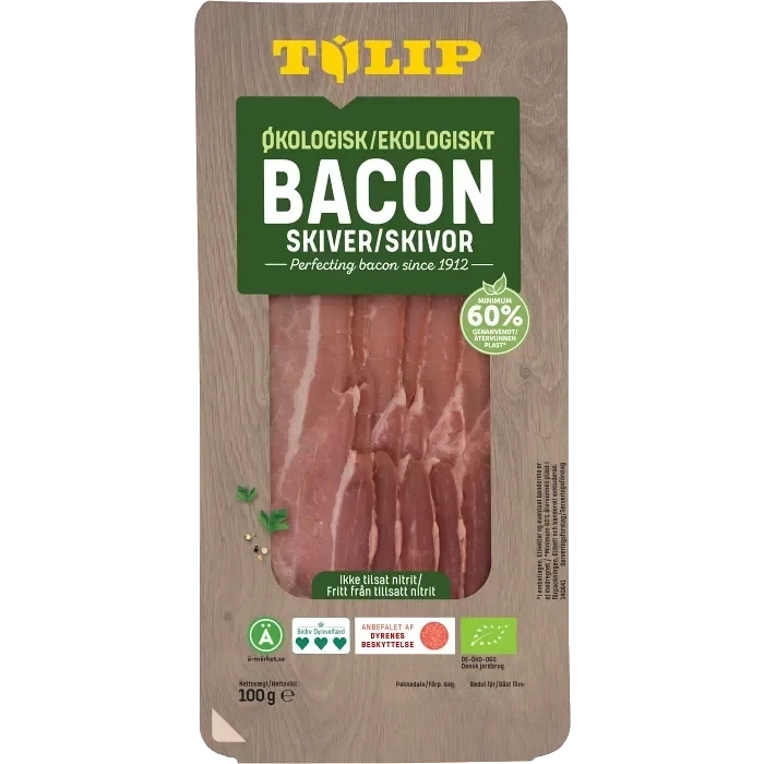 Bacon Skivor Ekologisk 100g Tulip