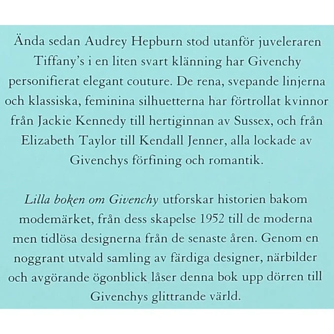 Bok: Lilla Boken Om Givenchy