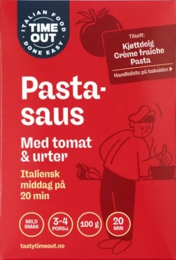 Time Out Pasta Saus med Tomat og Urter 100g