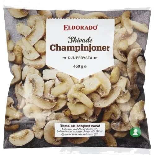 Champinjoner Skivade Frysta