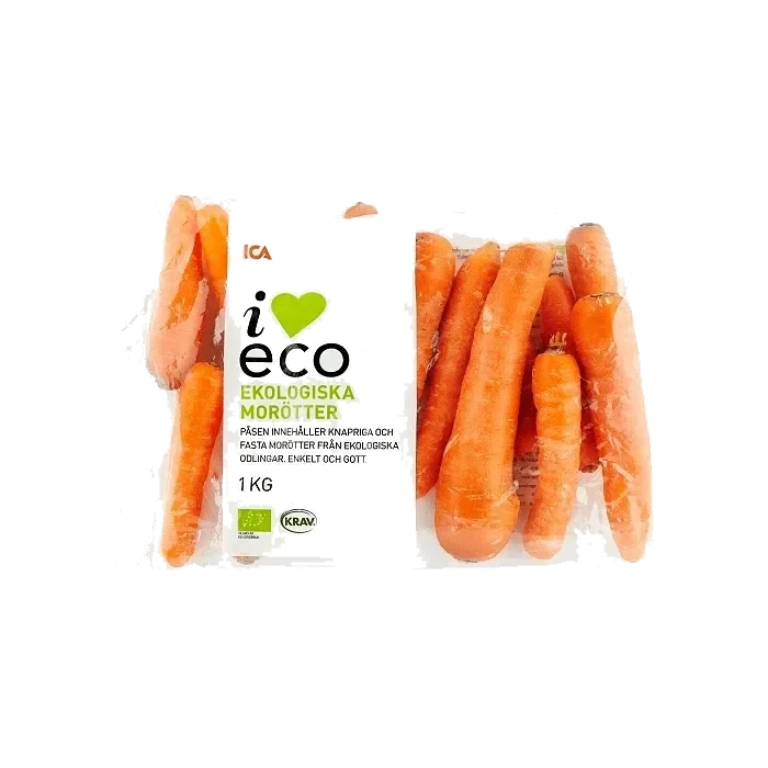 Morötter 1 kg Klass 1 ICA I love eco