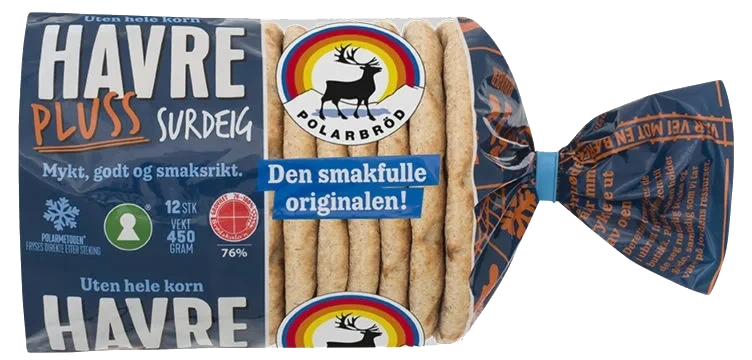 Polarbröd Havre Plus Surdeig 450g