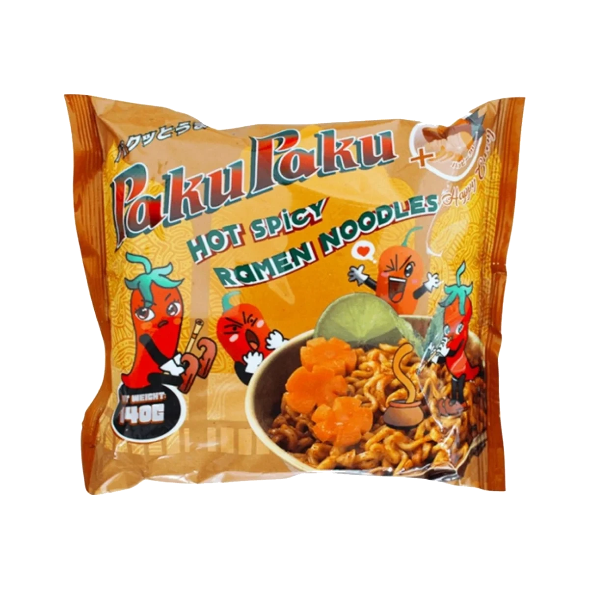 PakuPaku Instant Noodle Happy Curry 140 g