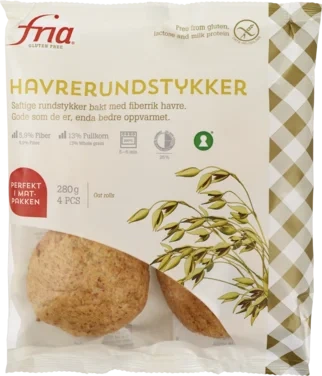 Havrerundstykker Glutenfri, 280 g