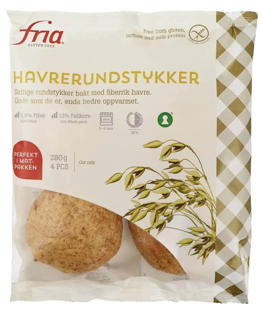 Havrerundstykker Glutenfri, 280 g