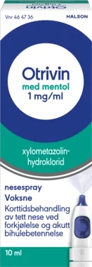 Otrivin Nesespray Mentol 1mg 10ml