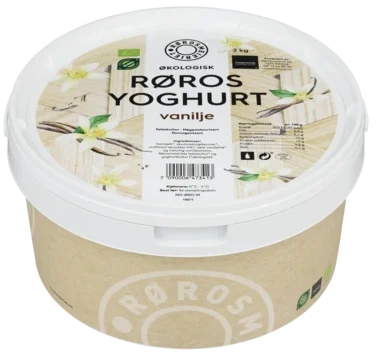Øko Røros Yoghurt Vanilje 2 kg Spann