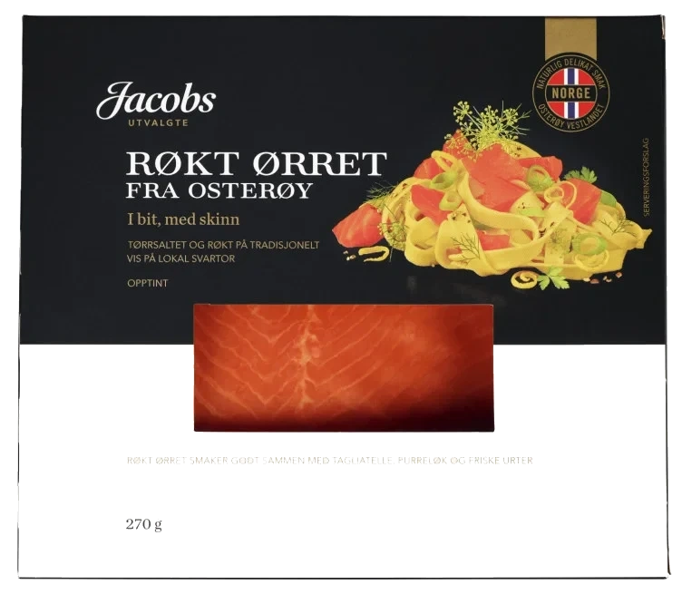 Ørret Røkt Bit 270g Jacobs Utvalgte