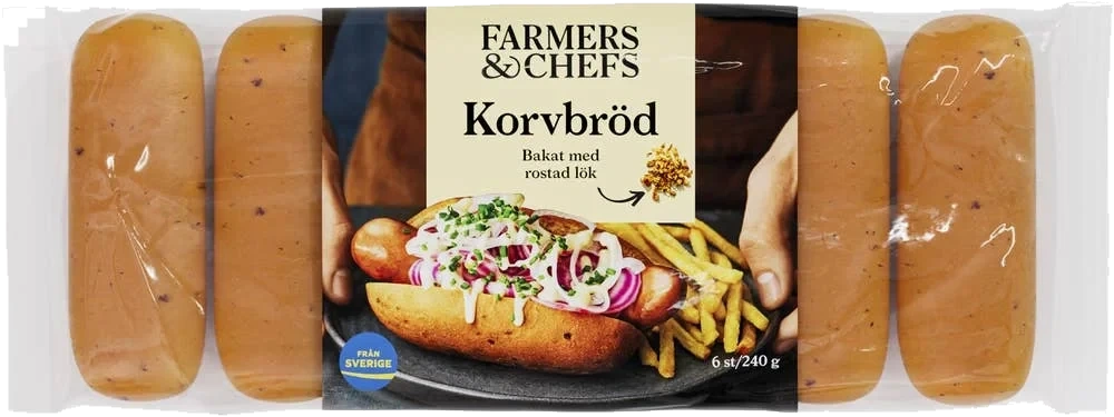 Korvbröd med Rostad Lök 6-p