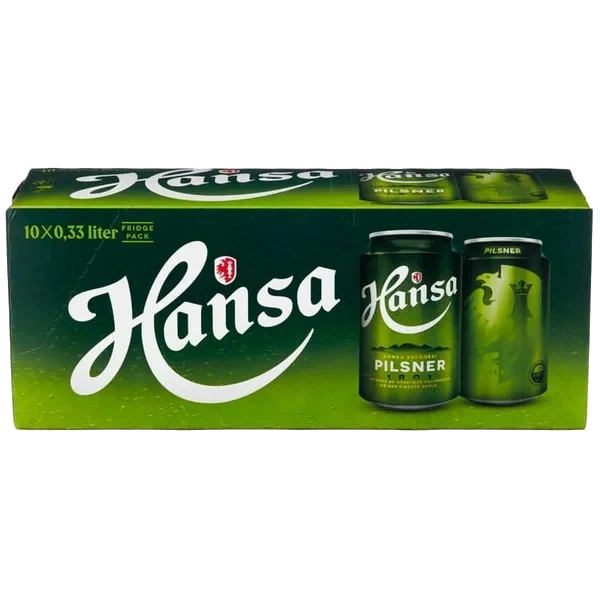 Hansa Pilsner Øl 0,33l Bx 10stk