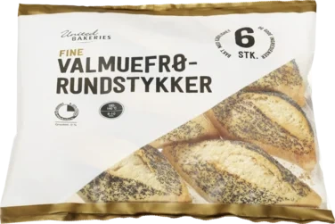 Gourmetrundstykker med Valmuefrø 6pk - Fk