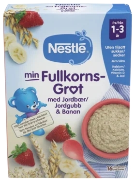 Min Fullkornsgrøt Jordbær&Banan 1-3 År