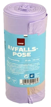 Avfallspose 30l Pastellmix 51x50cm Hdpe 11.5my